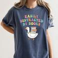 Easily Distracted By Books Silly-Goose Bookish Library Read Women's Comfort Colors T-Shirt Moss Easily Distracted By Books Silly-Goose Bookish Library Read Women's Comfort Colors T-Shirt Moss