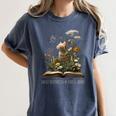 Easily Distracted By Cats And Books Women's Comfort Colors T-Shirt Moss Easily Distracted By Cats And Books Women's Comfort Colors T-Shirt Moss