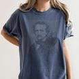 Edgar Allen Poe & Raven Reading Bookworm Reader Women's Comfort Colors T-Shirt Moss Edgar Allen Poe & Raven Reading Bookworm Reader Women's Comfort Colors T-Shirt Moss