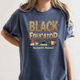 Educator By Popular Demand African American Book Lover Women's Comfort Colors T-Shirt Moss