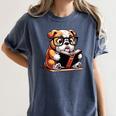 English Bulldog Reading a Book Dog For Men Women Girls Kids Women's Comfort Colors T-Shirt Moss English Bulldog Reading a Book Dog For Men Women Girls Kids Women's Comfort Colors T-Shirt Moss