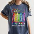 Equality Hurts No One Book Flower Rainbow Pride Month LGBTQ Women's Comfort Colors T-Shirt Moss Equality Hurts No One Book Flower Rainbow Pride Month LGBTQ Women's Comfort Colors T-Shirt Moss