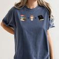 Everything a Girl Needs Books Coffee Jesus Women's Comfort Colors T-Shirt Moss