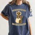 Ew People Ferret Saying Mask Introvert Ferrets Women's Comfort Colors T-Shirt Moss