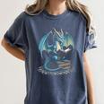 Fantasy Dragon Reading Magical Book Lover Halloween Vibes Women's Comfort Colors T-Shirt Moss Fantasy Dragon Reading Magical Book Lover Halloween Vibes Women's Comfort Colors T-Shirt Moss