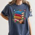 Fantasy Drama Tragedy Books Subtle Reader Librarian Flower Women's Comfort Colors T-Shirt Moss