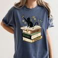 Fantasy Drama Tragedy Cat Book Lover Reading Humor Women's Comfort Colors T-Shirt Moss Fantasy Drama Tragedy Cat Book Lover Reading Humor Women's Comfort Colors T-Shirt Moss
