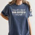 Fantasy Romantasy Novels Lover Sleep With Book Boyfriend Women's Comfort Colors T-Shirt Moss Fantasy Romantasy Novels Lover Sleep With Book Boyfriend Women's Comfort Colors T-Shirt Moss
