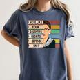 Feminist Ruth Bader Ginsburg RBG Quote Girl With Book Women Women's Comfort Colors T-Shirt Moss