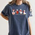 Forget Flowers Buy Me Books Silly-Goose Book Reading Lover Women's Comfort Colors T-Shirt Moss