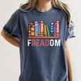 Freadom Anti Ban Books Freedom To Read Book Lover Reading Women's Comfort Colors T-Shirt Moss Freadom Anti Ban Books Freedom To Read Book Lover Reading Women's Comfort Colors T-Shirt Moss