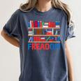 Freadom To Read Book Lover Reading Freedom Women's Comfort Colors T-Shirt Moss