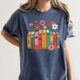 Fund Science Not Billionaires Books Support Scientist Women's Comfort Colors T-Shirt Moss