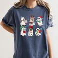 Ghost Santa Elf Squad Read Books Bookish Librarian Christmas Women's Comfort Colors T-Shirt Moss Ghost Santa Elf Squad Read Books Bookish Librarian Christmas Women's Comfort Colors T-Shirt Moss