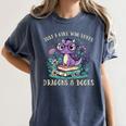 Girls Loves Dragon Books Fantasy Girls Kids Toddler Women Women's Comfort Colors T-Shirt Moss Girls Loves Dragon Books Fantasy Girls Kids Toddler Women Women's Comfort Colors T-Shirt Moss