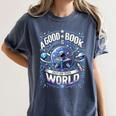 A Good Book Is Out Of This World Shirt Astronaut Reading Women's Comfort Colors T-Shirt Moss A Good Book Is Out Of This World Shirt Astronaut Reading Women's Comfort Colors T-Shirt Moss