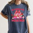 Groovy All Booked For Valentines Books Pink Coquette Bow Women's Comfort Colors T-Shirt Moss