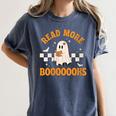 Groovy Halloween Teacher Spooky Read More Book Women Girl Women's Comfort Colors T-Shirt Moss Groovy Halloween Teacher Spooky Read More Book Women Girl Women's Comfort Colors T-Shirt Moss