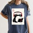 Grumpy Frog Books Music Kawaii Ink Japanese Women's Comfort Colors T-Shirt Moss