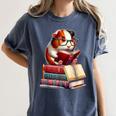 Guinea Pig Reading Books Matching Bookworm Readers Librarian Women's Comfort Colors T-Shirt Moss Guinea Pig Reading Books Matching Bookworm Readers Librarian Women's Comfort Colors T-Shirt Moss