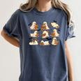 Halloween Ghost Book Lover Women's Comfort Colors T-Shirt Moss Halloween Ghost Book Lover Women's Comfort Colors T-Shirt Moss