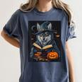 Halloween Girls Boys Cute Wolf Book Pumpkin Kids Halloween Women's Comfort Colors T-Shirt Moss Halloween Girls Boys Cute Wolf Book Pumpkin Kids Halloween Women's Comfort Colors T-Shirt Moss