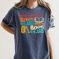 What Happens In Book Club Stays In Book Club Retro Women's Comfort Colors T-Shirt Moss
