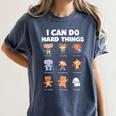 I Can Do Hard Things Children's Book Characters Women's Comfort Colors T-Shirt Moss