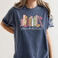Harm Reduction Floral Book Overdose Awareness Nurse Women's Comfort Colors T-Shirt Moss