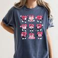 Heart Reading Books Valentine Teacher Boy Girl Book Lover Women's Comfort Colors T-Shirt Moss Heart Reading Books Valentine Teacher Boy Girl Book Lover Women's Comfort Colors T-Shirt Moss