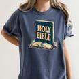 Holy Book Costume For Jesus And Bible Lovers Women's Comfort Colors T-Shirt Moss Holy Book Costume For Jesus And Bible Lovers Women's Comfort Colors T-Shirt Moss