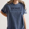 Home Stead School Grown Flowers Book Chicken Women's Comfort Colors T-Shirt Moss