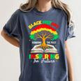 Honoring Past Inspiring Future History Month Book Tree Women's Comfort Colors T-Shirt Moss