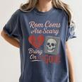 Horror Book Club Creepy Reader Gothic Fiction Thriller Fan Women's Comfort Colors T-Shirt Moss