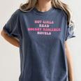 Hot Girls Read Hockey Romance Novels Book Lovers Women's Comfort Colors T-Shirt Moss Hot Girls Read Hockey Romance Novels Book Lovers Women's Comfort Colors T-Shirt Moss