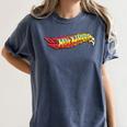 Hot Wheels Comic Book Fire Logo Women's Comfort Colors T-Shirt Moss Hot Wheels Comic Book Fire Logo Women's Comfort Colors T-Shirt Moss