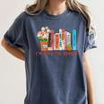 I'm With The Banned Books – Book Lover Librarian Reading Women's Comfort Colors T-Shirt Moss