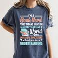 I'm a Book Nerd Bookworm Women's Comfort Colors T-Shirt Moss