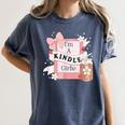 I'm A Kindle Girlie Book Lover Bookish Women's Comfort Colors T-Shirt Moss