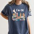 I'm OK Books Pile Books Stack Bibliophile Bookisk Women's Comfort Colors T-Shirt Moss I'm OK Books Pile Books Stack Bibliophile Bookisk Women's Comfort Colors T-Shirt Moss