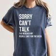 Introvert Can't Talk Reached People Limit For The Week Women's Comfort Colors T-Shirt Moss