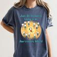 Introvert Extrovert Cartoon In Asstrovert World Women's Comfort Colors T-Shirt Moss Introvert Extrovert Cartoon In Asstrovert World Women's Comfort Colors T-Shirt Moss