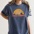 Introvert Me Happy Retro Sunset Capybara Tee Women's Comfort Colors T-Shirt Moss Introvert Me Happy Retro Sunset Capybara Tee Women's Comfort Colors T-Shirt Moss