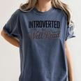 Introverted But Well-Read Book Lover Women's Comfort Colors T-Shirt Moss