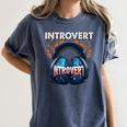 Introvert's Best Friend Noise-Canceling Headphones Women's Comfort Colors T-Shirt Moss Introvert's Best Friend Noise-Canceling Headphones Women's Comfort Colors T-Shirt Moss