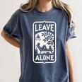 Introvert's Peaceful Solitude Graphic Leave Alone Quiet Women's Comfort Colors T-Shirt Moss