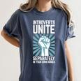 Introverts Unite Separately In Your Own Homes Shirt Premium Tri-Blend Women's Comfort Colors T-Shirt Moss