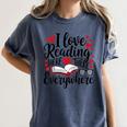 Its A Good Day To Read Book Across America Kids Women's Comfort Colors T-Shirt Moss