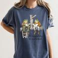 It's A Good Day To Read A Book Frog Toad Women's Comfort Colors T-Shirt Moss