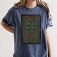 Jane Austen Pride And Prejudice Cover Mr Darcy Book Lovers Women's Comfort Colors T-Shirt Moss Jane Austen Pride And Prejudice Cover Mr Darcy Book Lovers Women's Comfort Colors T-Shirt Moss